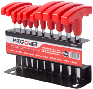 HEX KEY: T HEAD 10PC SET MAXPOWER METRIC