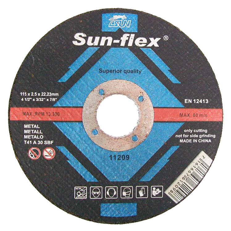 COW720103 C/O WHEEL: 100 X 2.5 X 16MM SUNFLEX STEEL - Image 1