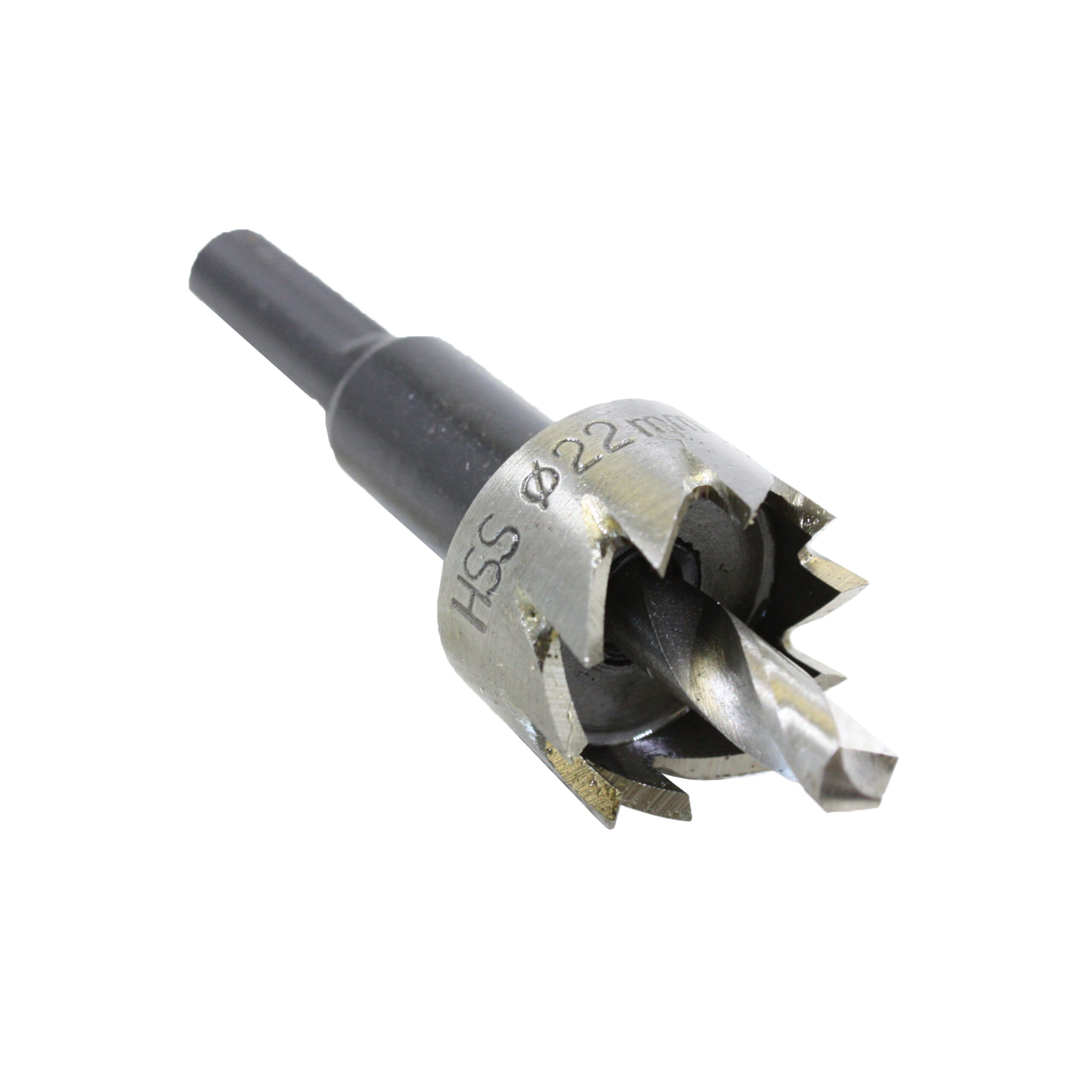 HLS7373022 HOLESAW: 22MM HSS SHEETMETAL 8.0MM SHANK - Image 1