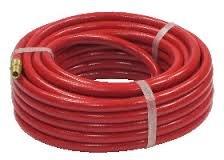 AIR HOSE: 8MM X 5M RED COMPLETE W/FITTINGS
