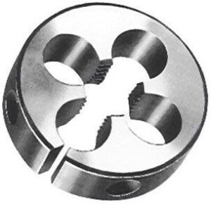 DIE: ROUND M20 X 1.5 OD 1-1/2" METRIC FINE HSS