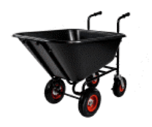 BARROW: 4 WHEEL LARGE BIN
