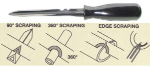 MACHINIST SCRAPER: 5 BLADE C/VAN 6" METAL