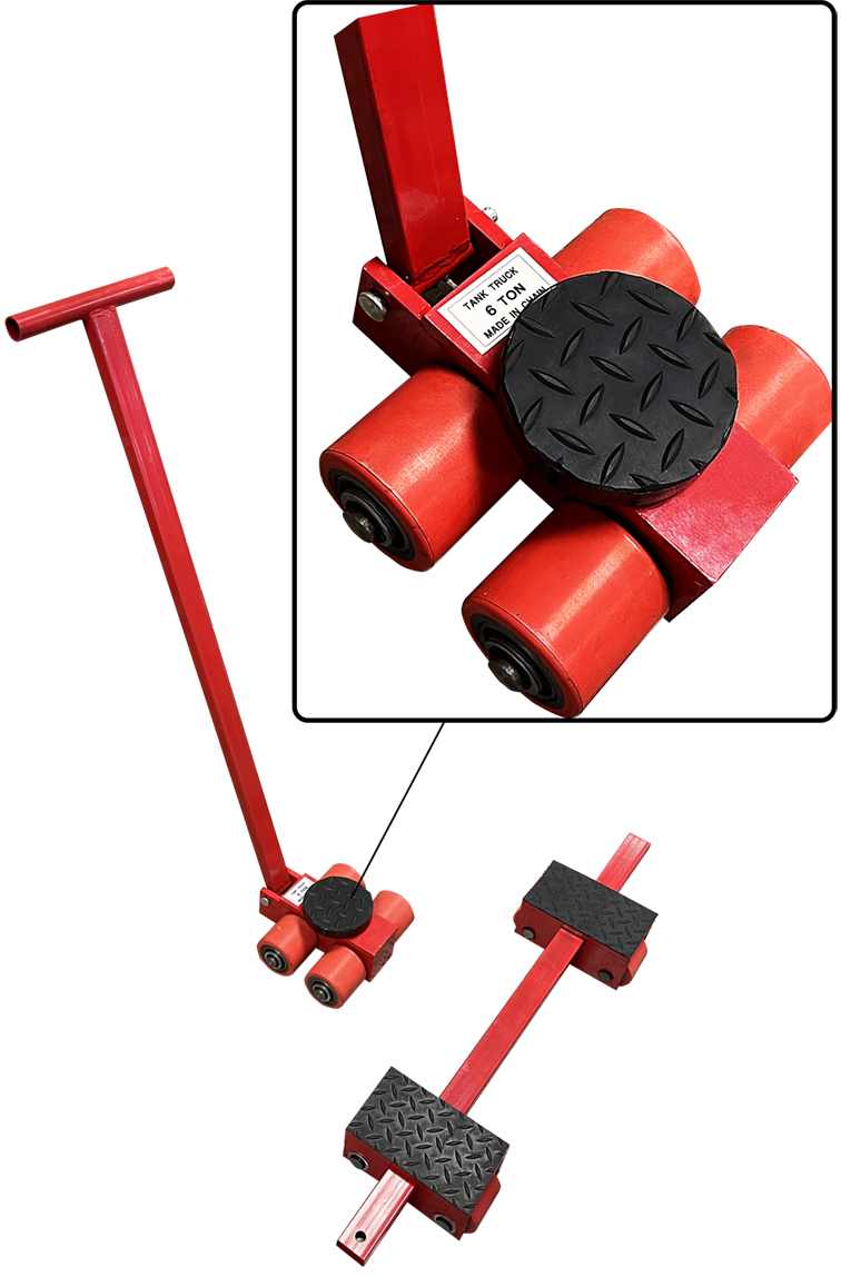 CHA275100 LOAD SKATES: 6 TON WITH TURNTABLE & 2 SKATES AJAX - Image 1
