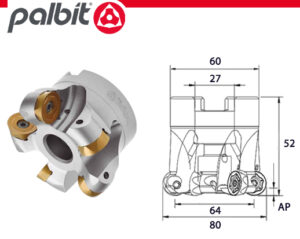 FACE MILL: D80.0MM TOROMILL  (PALBIT)