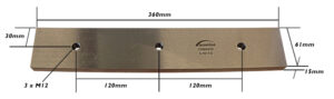 IWS-60S: FLAT BAR SHEAR LOWER BLADE # 1308001C