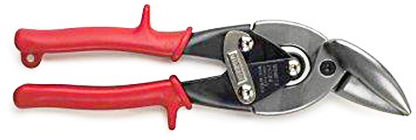 TS-470195 TIN SNIPS: RED AVIATION MIDWEST LEFT CUT 18ga - Image 1