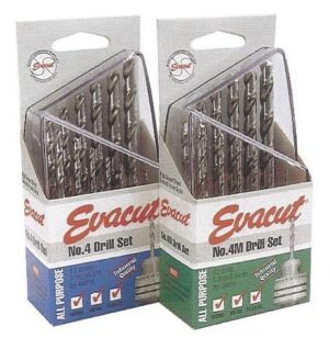 DRILL SET: P&N 1/16 - 1/4"  HSS NO.4 IMP 13PC