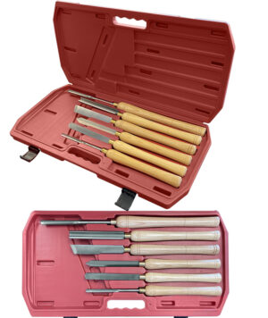 WOOD TURNING CHISEL SET: 6PC HSS