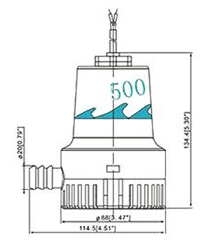 BILGE PUMP: FP1500 12V 93/LPM