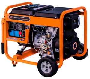 GENERATOR/WELDER: 6.0KW DIESEL WHEELS/HANDLE 1PH