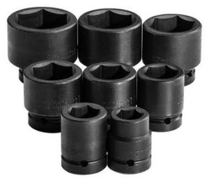 IMPACT SOCKET: 8PC  X 3/4" DR METRIC SET