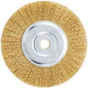 WHEEL WIRE BRUSH: 150 X 25MM MULTI BORE BRASS
