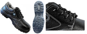 SAFTEY SHOES: INDUSTRIAL LEATHER STEEL CAP
