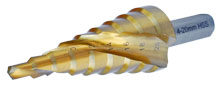 STEP DRILL: GR4 6-30MM HSS-M2 10MM SHANK BRIGHT