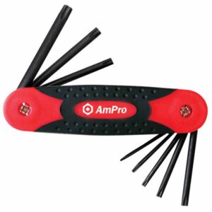 AMPRO: FOLDING HEX KEY SET 7PC 1.5-6.0MM