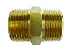 NIPPLE: HEX 3/8" X 3/8" BSPT