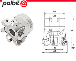 FACE MILL: D63.0MM TOROMILL X2 35190 X2 (PALBIT)