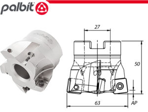FACE MILL: D63.0MM HIFEED 06690 (PALBIT)