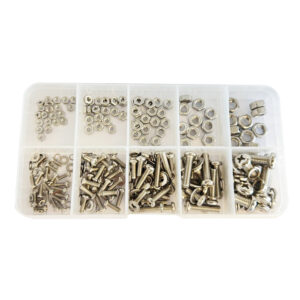 BOLT & NUT: SMALL SIZE 320PCS 5 SIZES STAINLESS