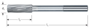 MACHINE CHUCKING REAMER: CYL/SHANK 8MM (SOMTA)