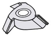 3 WING CUTTER: 3W45    22MM