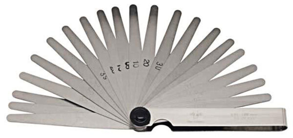 FEELER GAUGE: 0.05-0 - 1.0 X 100MM 20 BLADES DASQUA - Image 1
