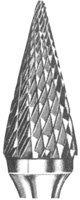 ROTARY BURR: SM-6 16 X 25MM CARB POINTED CONE