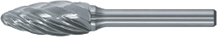 ROTARY BURR: ALU/CUT SH-7MA 19 X 41MM FLAME