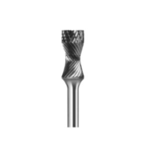 RADIUS BURR: 12 X 25MM 6.0MM SHANK END CUT NOSE B