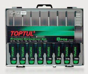 SCREWDRIVER SET: 8PC TOPTUL