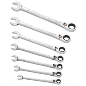 RATCHET SPANNER: 12PC SET 8-19.0MM CR-V MAXPOWER