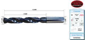 10.0 mm CARBIDE COOLANT JOBBER DRILL X.TREME COATING (SOMTA)