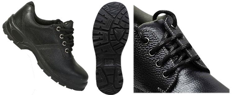SAFETY SHOES: INDUSTRIAL LEATHER STEEL CAP T-850