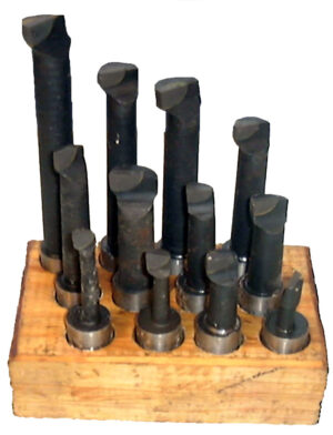BORING BAR SET: 12PC 18MM CARBIDE TIP (BRAZED)