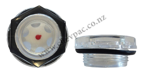 OIL LEVEL SIGHT GAUGE: 35MM OD X M30 X 1.5TPI PITCH - Image 1