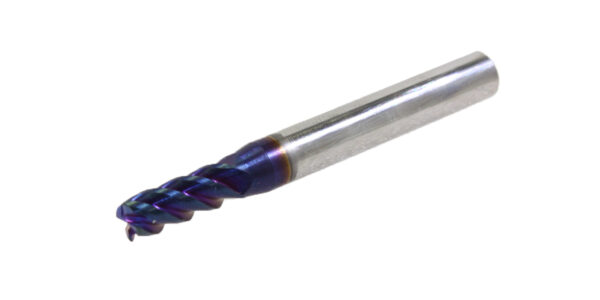 END MILL: 12.0MM  HRC65 CARBIDE 4 FLT CORNER RADIUS LONG - Image 1