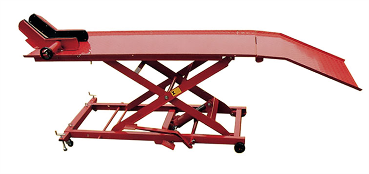 MOTORCYCLE LIFT: 450KG HYDRAULIC (FOOT PUMP)