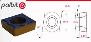 CCMT-09T304-MP-R3- PHG115    (PALBIT) TURNING