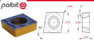 SCMT-09T308-MP- PHG115    (PALBIT) TURNING