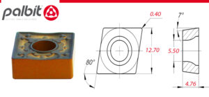 SCMT-120404-MP- PHG125    (PALBIT) TURNING