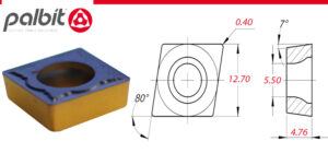 SCMT-120404-MP- PHG115    (PALBIT) TURNING