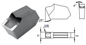 PARTING INSERT (GCMX)  5MM PH5135 (PALBIT) (GTN-5)