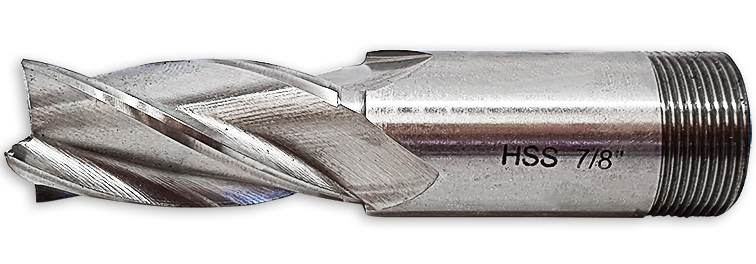 END MILL: HSS 7/8" STD LENGTH