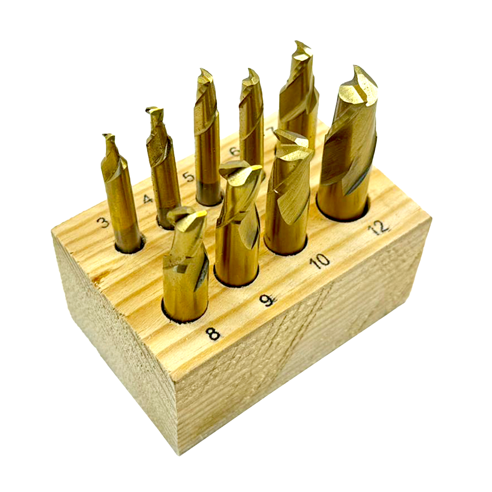 SLOT DRILL SET: M3-M12 9PC (INDEX)