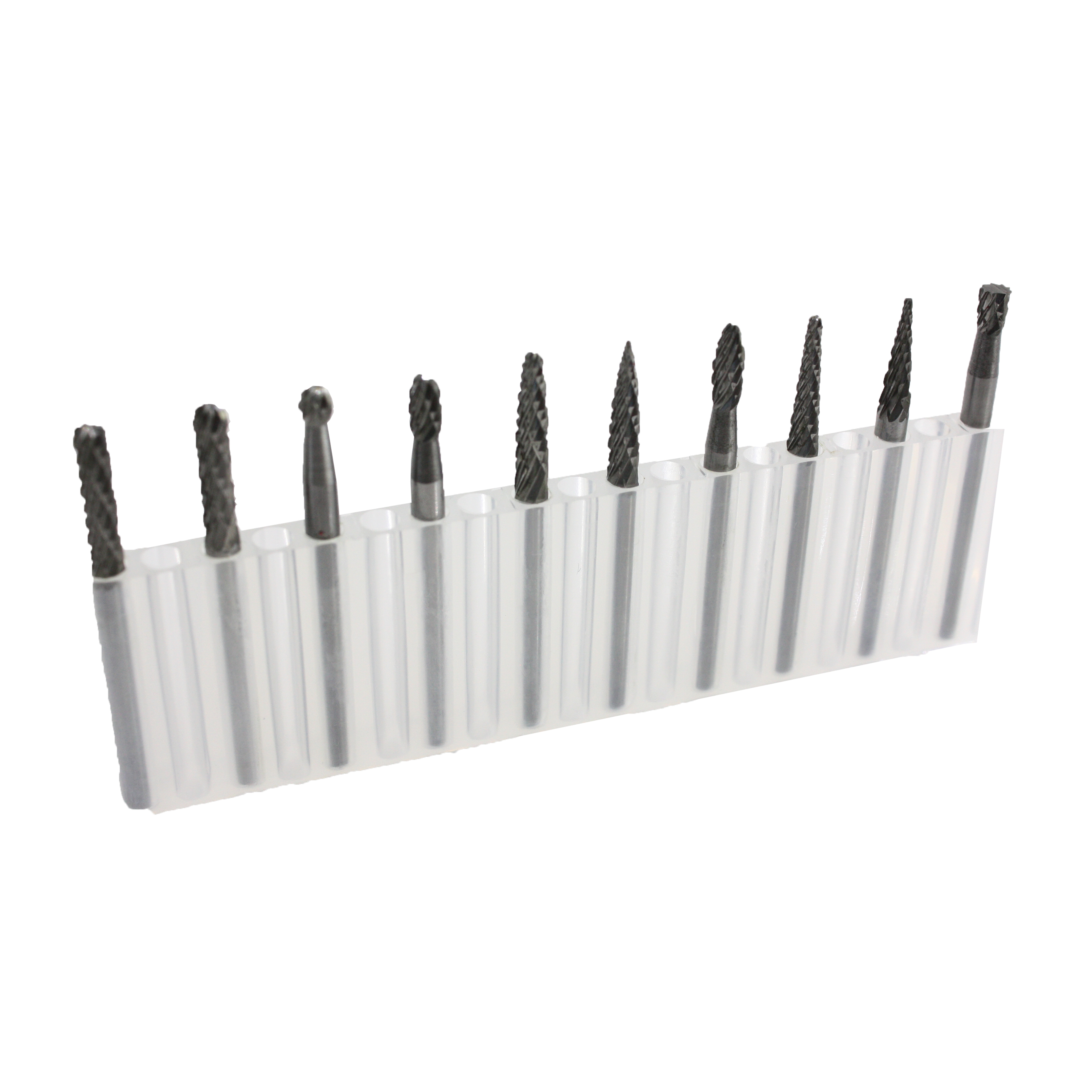 ROTARY BURR SET: 10PC X 3.0MM DOUBLE CUT