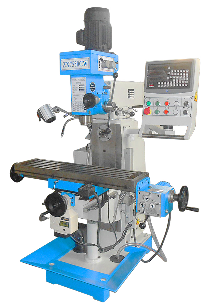 MILLING MACHINE: ZX7550CW 3PH HORZ/VERTICLE