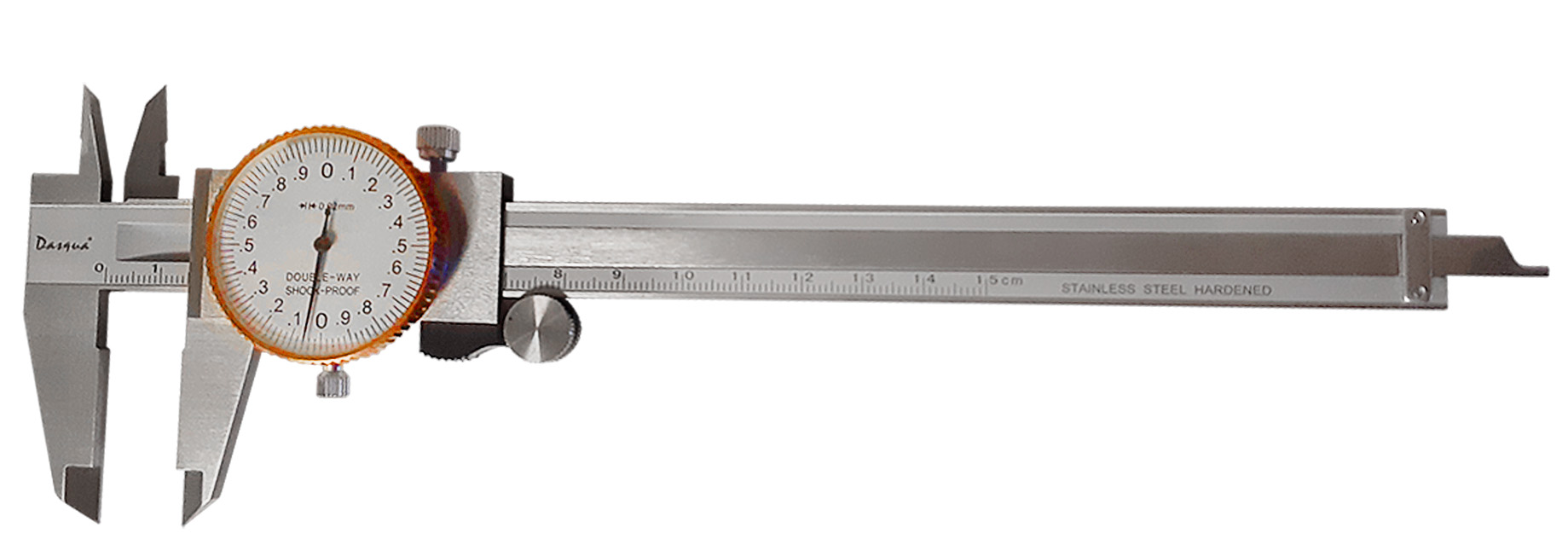 DIAL CALIPER DASQUA: 0-150MM DOUBLE SHOCKPROOF