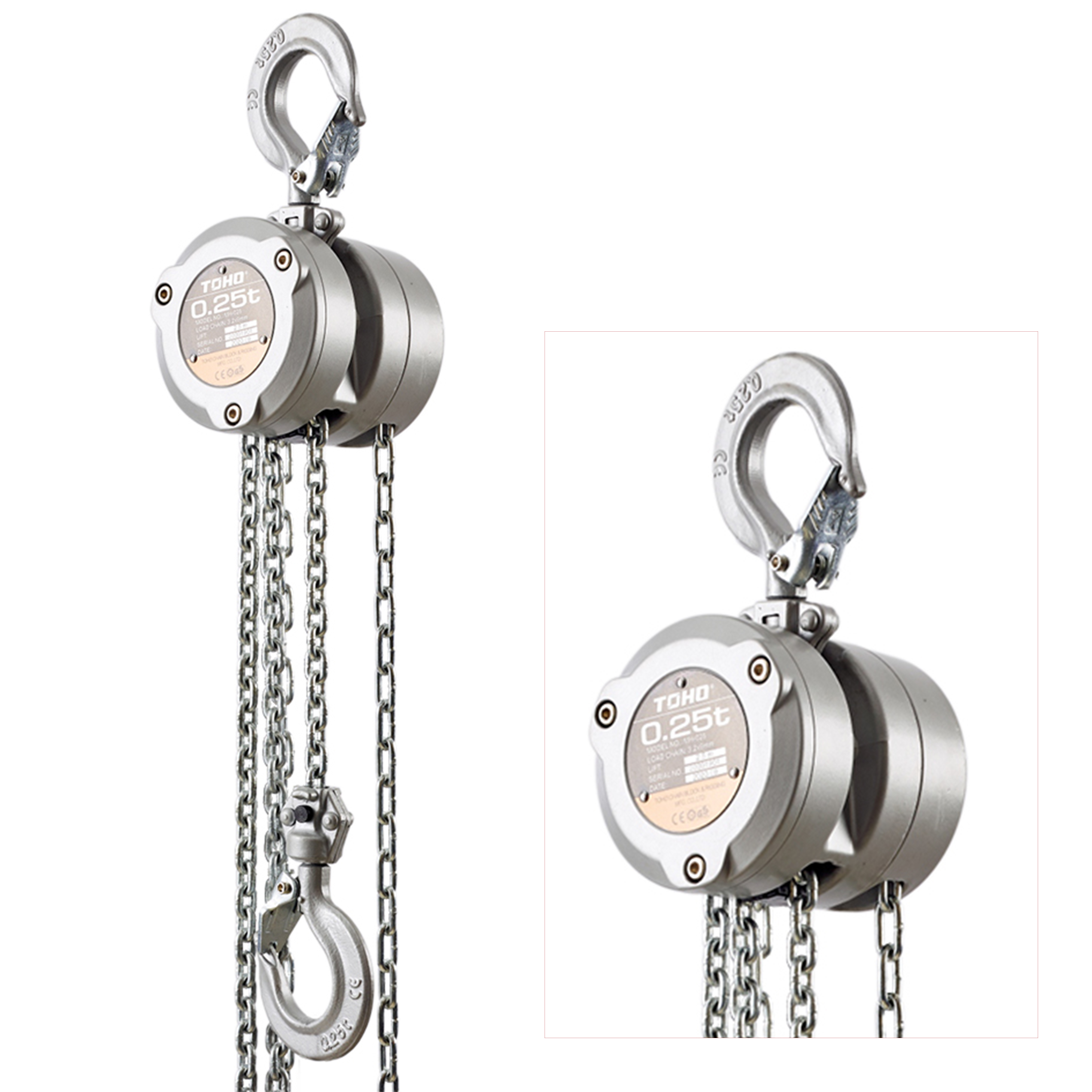 CHAIN HOIST: HSZ-MH711 0.5 TON X 3M MINI 316L STAINLESS
