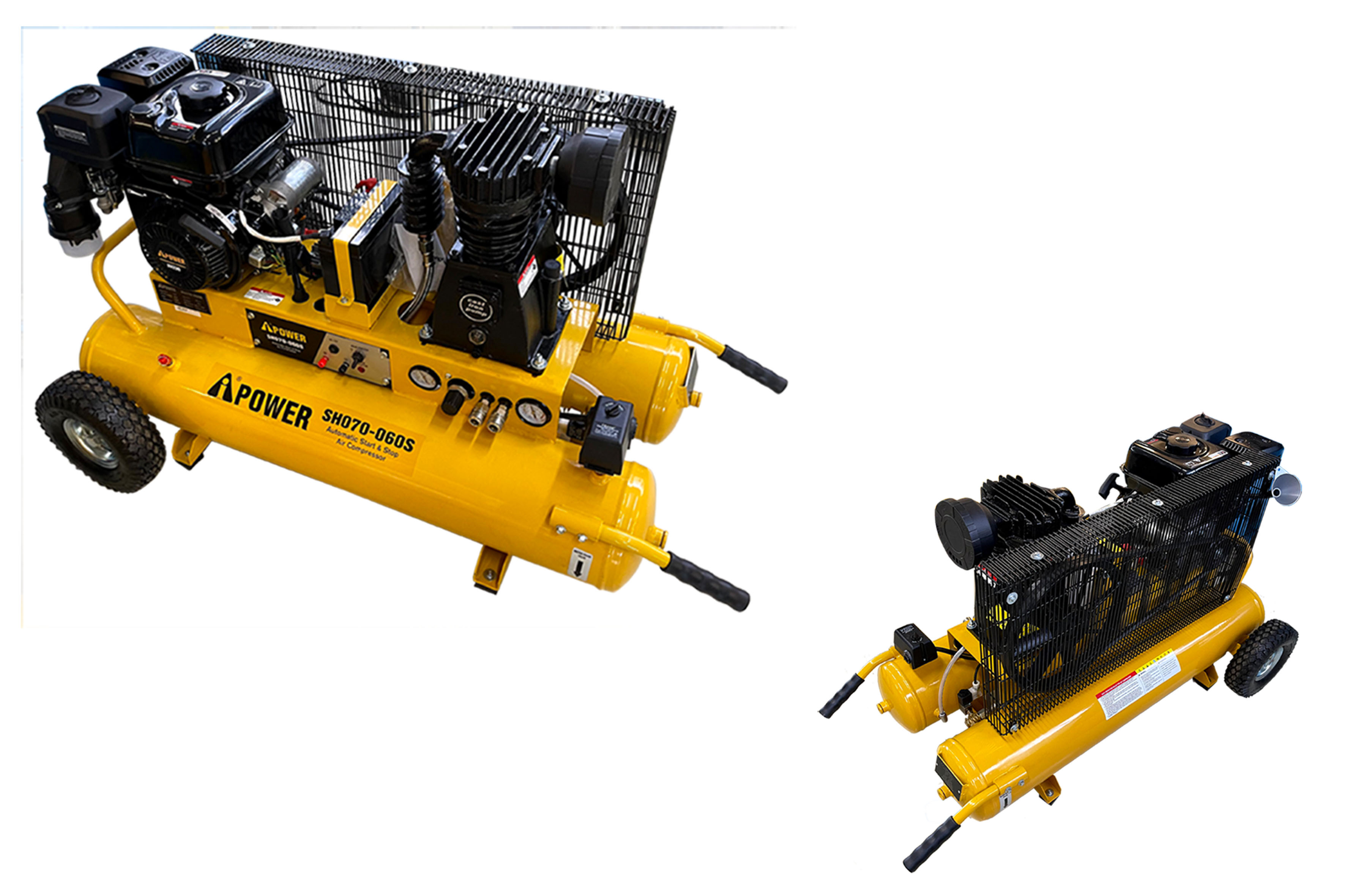 COMPRESSOR: I-POWER PETROL 60LTR 6.5HP 320L/MIN 8 BAR W/BATTERY